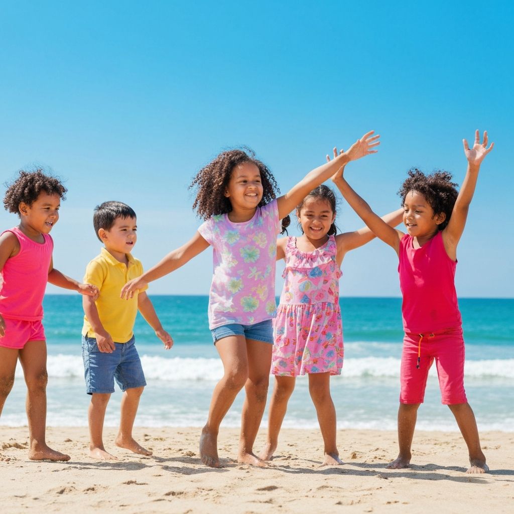 Children enjoying a day at Bondi Beach